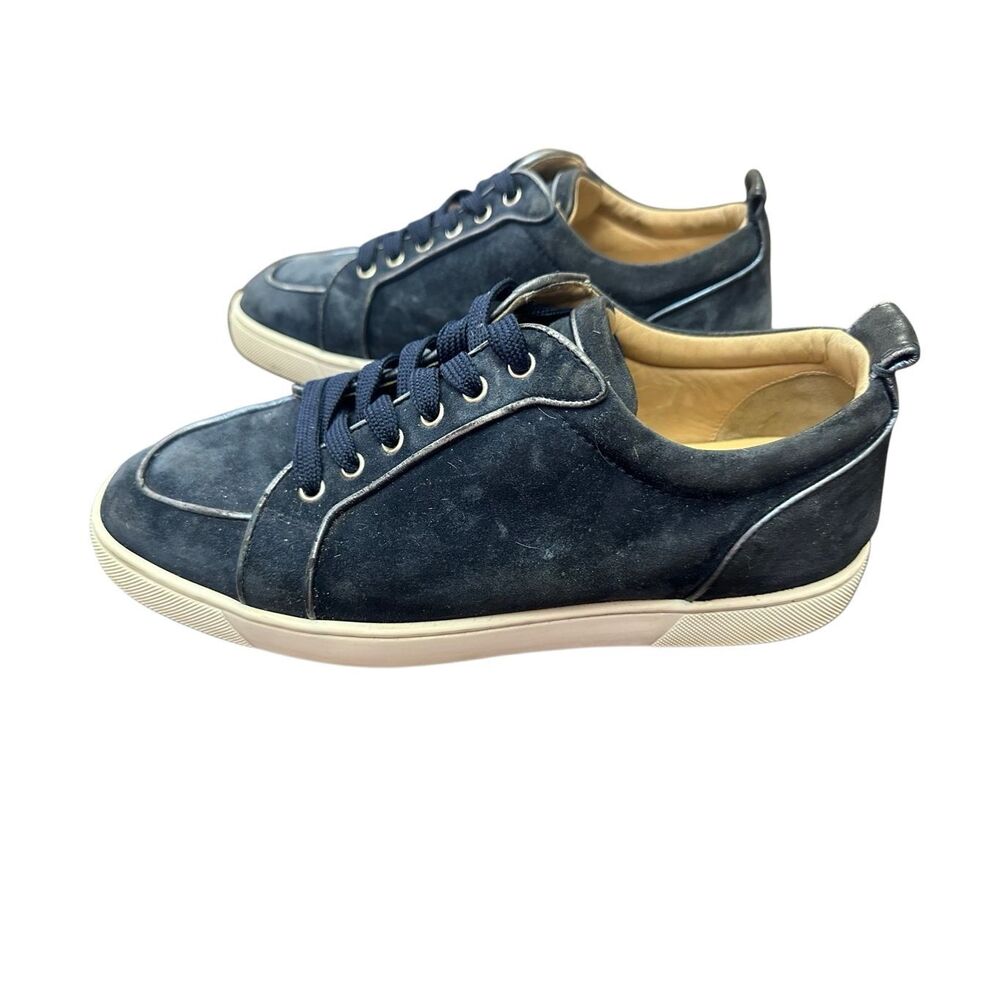 Christian Louboutin Spike Accents Suede Sneakers Size 431/2,10.5